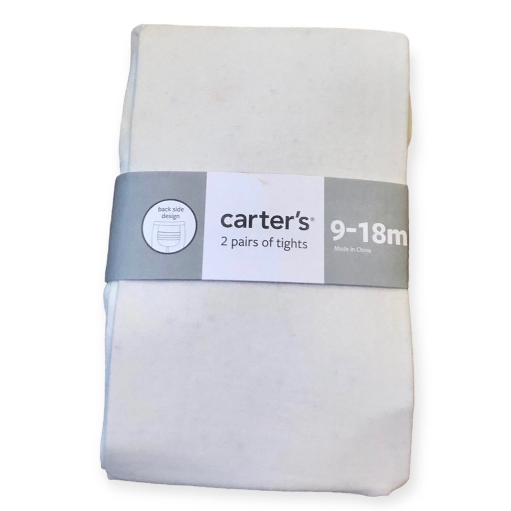 Baby Girl Carter’s White Tights